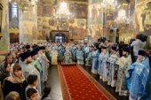 Святейший Патриарх Московский и всея Руси Кирилл совершил Божественную литургию в Патриаршем Успенском соборе Московского Кремля